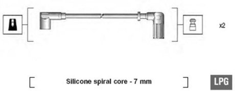 Дроти запалення, набір MAGNETI MARELLI MSK606