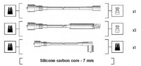 Дроти запалення, набір MAGNETI MARELLI MSK680