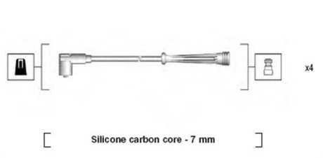 Дроти запалення, набір MAGNETI MARELLI MSK732