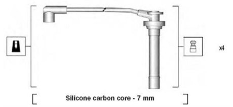 Дроти запалення, набір MAGNETI MARELLI MSK855