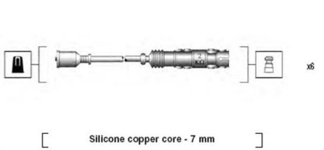 Дроти запалення, набір MAGNETI MARELLI MSK942