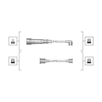 Дроти запалювання MAGNETI MARELLI MSQ0011