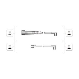 Дроти запалювання MAGNETI MARELLI MSQ0026