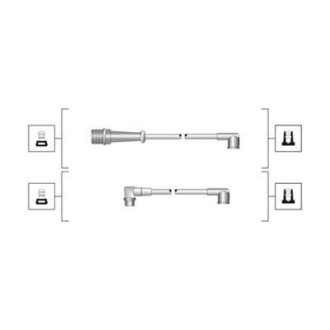 Дроти запалювання MAGNETI MARELLI MSQ0090