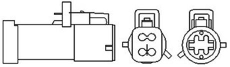 Лямбда-зонд FORD 4 przewody, 525mm, 9 Ohm, 6W-7W, PLANARNA MAGNETI MARELLI OSM090