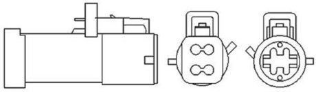 Лямбда-зонд FORD/MAZDA 4 przewody, 400mm, 9 Ohm, 6W-7W, PLANARNA MAGNETI MARELLI OSM099