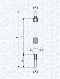 Свічка розжарювання MAGNETI MARELLI UC32A