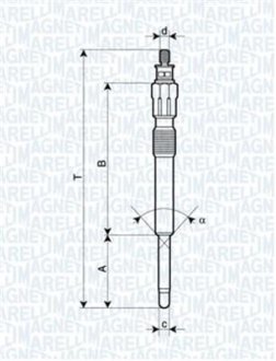 Свічка розжарювання MAGNETI MARELLI UC40A