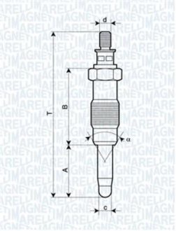 Свічка розжарювання MAGNETI MARELLI UX13A