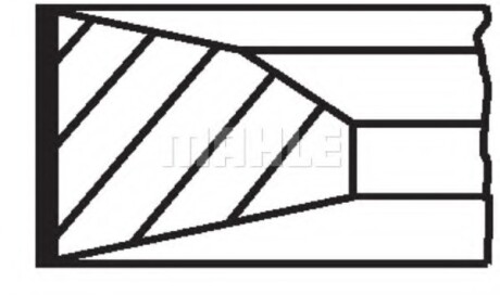 Кільця поршневі MAHLE / KNECHT 001 RS 00136 0N0