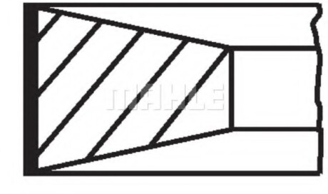 Набір кілець поршневих MAHLE / KNECHT 001RS111140N0