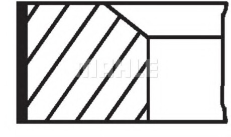 Кільця поршневі MAHLE / KNECHT 002 49 V0