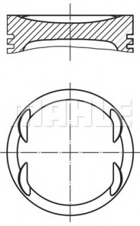 Поршень MAHLE / KNECHT 0040801