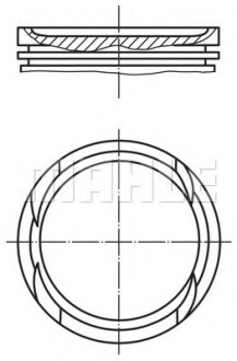 Поршень MAHLE / KNECHT 0097000