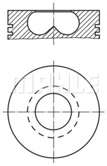 Поршень двигуна MAHLE / KNECHT 015 69 02