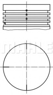 Поршень двигуна MAHLE / KNECHT 022 04 00
