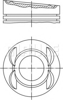 Поршень двигуна MAHLE / KNECHT 0280312