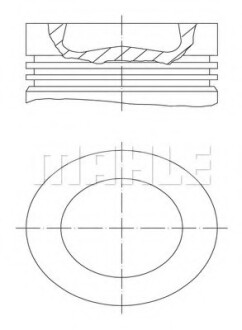 Поршень двигуна MAHLE / KNECHT 028PI00100001 (фото 1)