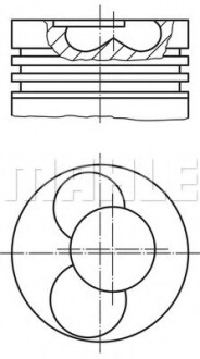 Поршень MAHLE / KNECHT 0304100