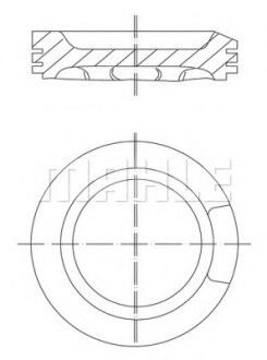 Поршень MAHLE / KNECHT 0330401 (фото 1)