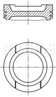 Поршень MAHLE / KNECHT 0332002 (фото 1)