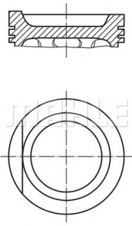 Поршень MAHLE / KNECHT 0347500 (фото 1)