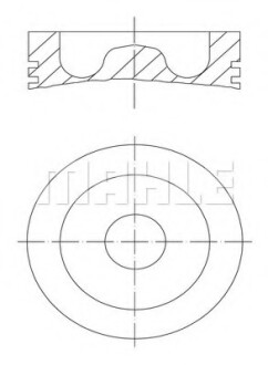 Поршень (DC12/DC16) MAHLE / KNECHT 061PI00129000 (фото 1)