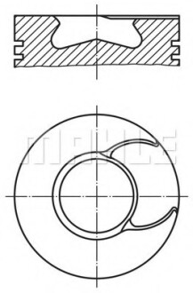 Поршень MAHLE / KNECHT 2136700