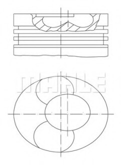 Поршень MAHLE / KNECHT 2283100 (фото 1)