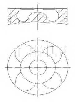 Поршень MAHLE / KNECHT 2290500 (фото 1)