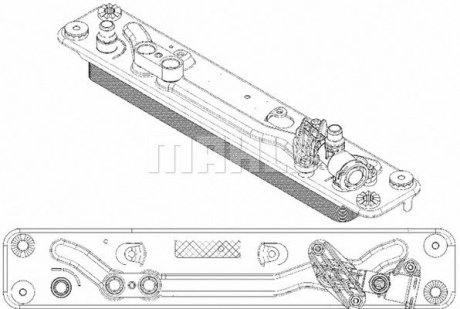 Радіатор оливи АКПП MAHLE / KNECHT CLC 182 000P