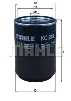 Паливний фільтр MAHLE / KNECHT KC249D