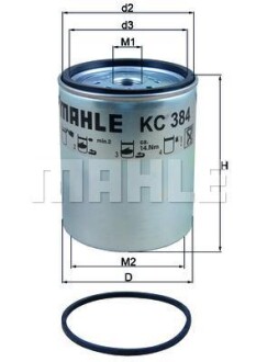 Фільтр палива MAHLE / KNECHT KC384D