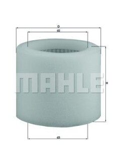 Фільтр повітряний MAHLE / KNECHT LX123