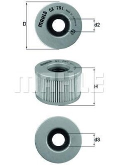 Фильтр MAHLE / KNECHT OX791