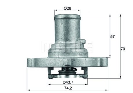 Термостат MAHLE / KNECHT TI12287D (фото 1)