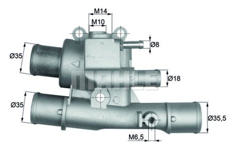 Термостат системи охолодження MAHLE / KNECHT TI12488