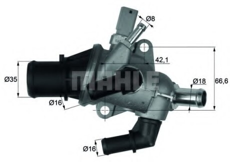 Термостат системи охолодження MAHLE / KNECHT TI15883