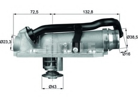 Термостат MAHLE / KNECHT TM 8 105