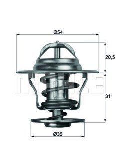 Термостат системи охолодження MAHLE / KNECHT TX 13 71D (фото 1)