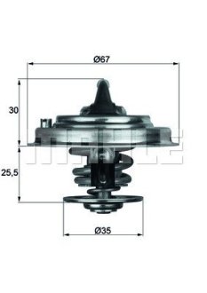 Термостат системи охолодження MAHLE / KNECHT TX3487D