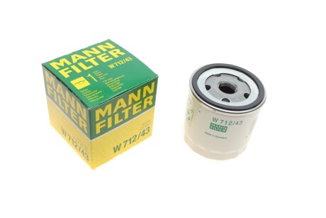 Фільтр масляний -FILTER MANN W 712/43