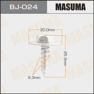 Саморез 6.3x25.3 мм (комплект 10 шт) Toyota (BJ-024) MASUMA BJ024