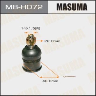 Опора кульова нижня Honda Accord (08-), Crosstour (10-15) (MB-H072) MASUMA MBH072