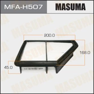 Воздушный фильтр A28009 LHD HONDA/ CIVIC/ V1400 09- (1/40) MASUMA MFAH507