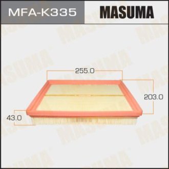 Фильтр воздушный A0244 KIA/ MAGENTIS/ V2000 V2700 05- (MFA-K335) MASUMA MFAK335