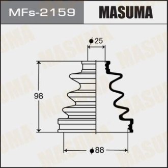 Пыльник ШРУСа наружного (силикон) Toyota Camry (01-05), Prius (09-15) (MFs-2159) MASUMA MFs2159