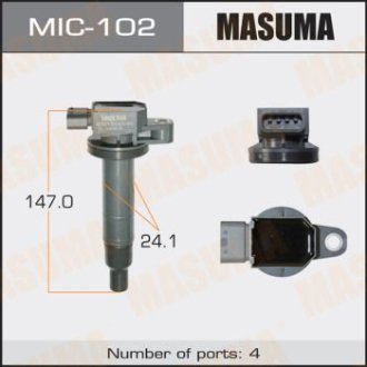 Катушка зажигания TOYOTA P38PRIUS, VITZ / 1NZFE, 2SZFE, 1NZFXETOYOTA COROLLA (MIC-102) MASUMA MIC102