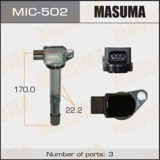 Катушка зажигания Honda CR-V 2.0, 2.4 (-12) (MIC-502) MASUMA MIC502