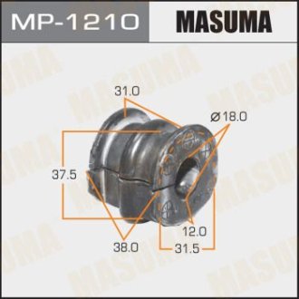 Втулка стабілізатора переднього (Кратно 2) Nissan Micra (10-13) (MP-1210) MASUMA MP1210 (фото 1)